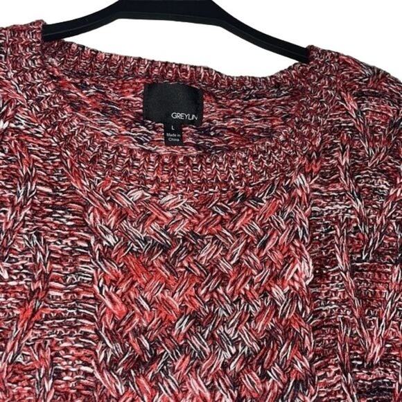 Greylin Anthropologie Multicolor Knit Sweater Size Large Fall Winter Pullover - Picture 5 of 8